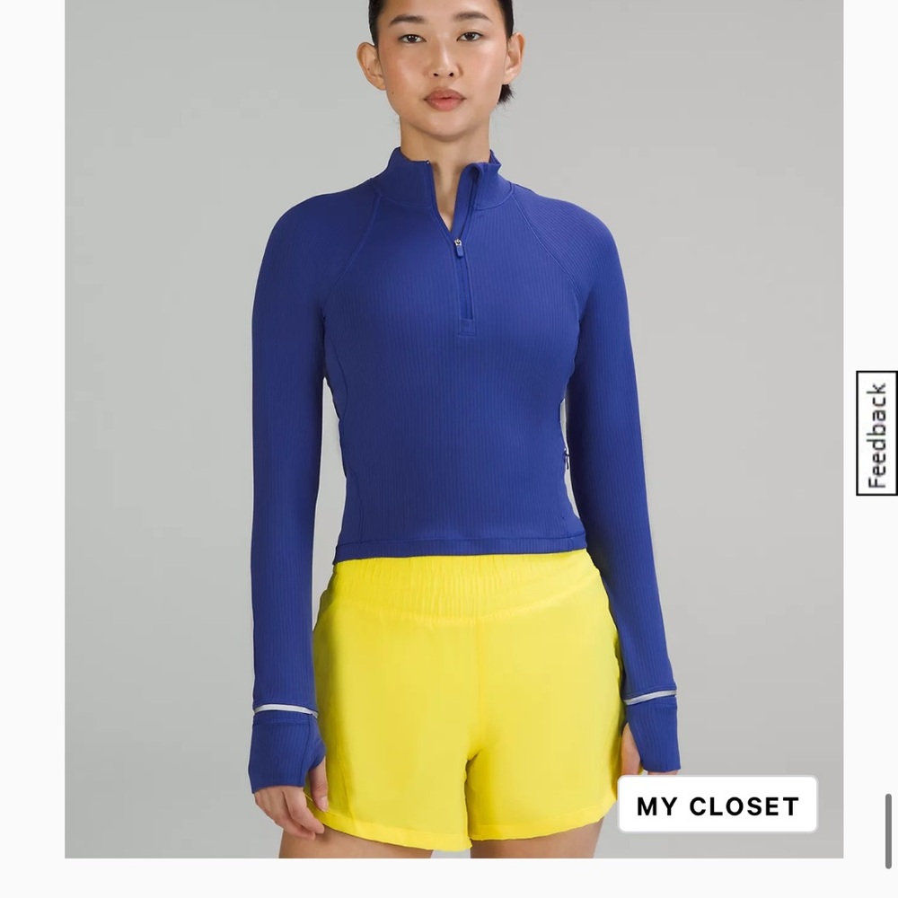Lululemon It’s Rulu Cropped half zip